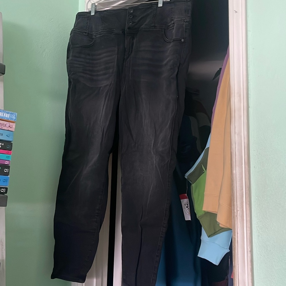 Torrid distressed black jeans